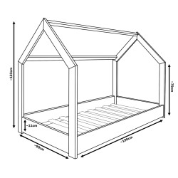 Letto a casetta 190x90cm